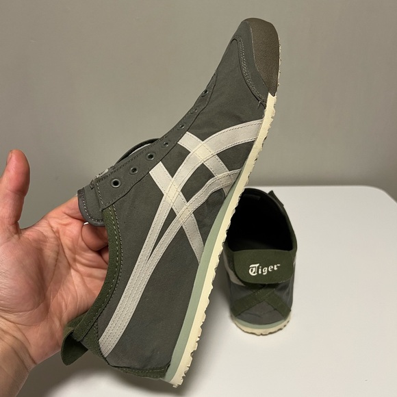 Onitsuka Tiger MEXICO 66 SLIP-ON 1183B603 301 MANTLE GREEN BIRCH US 12 EU 46.5 - Picture 6 of 14